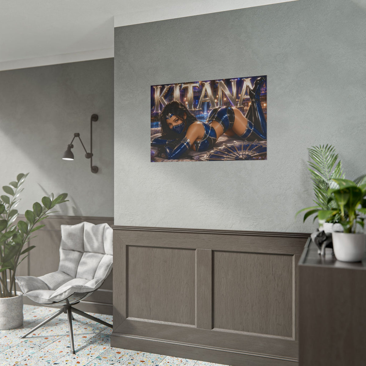 Kitana Mortal Kombat Poster Gaming Wall Art Gamer Room Decor Collectible Print