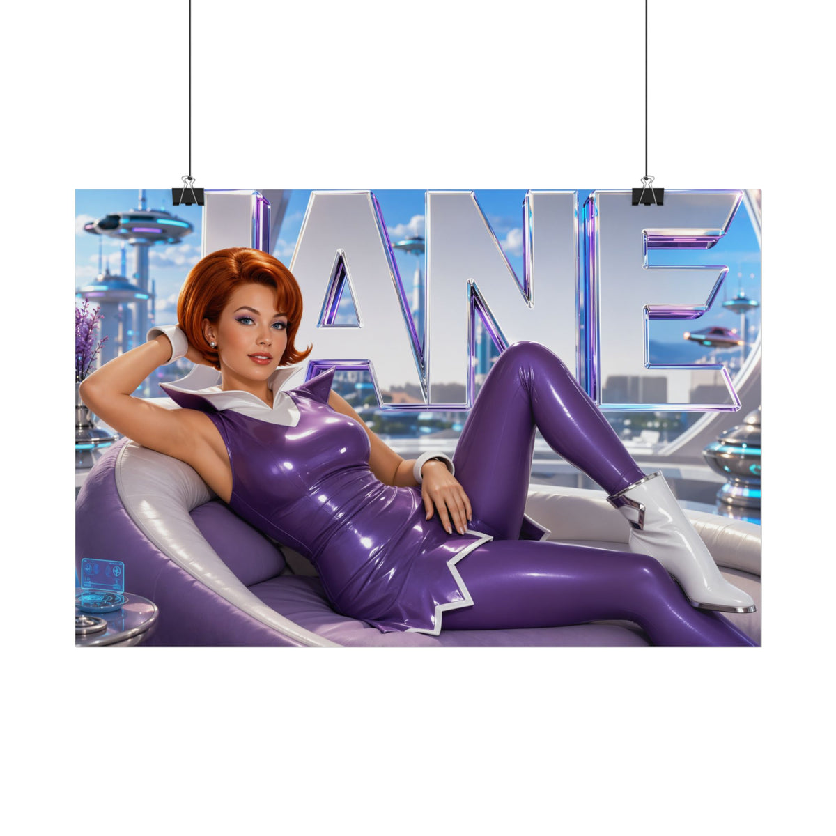 Retro Room Decor Jane Jetson The Jetsons Poster Cartoon Wall Art Character Print