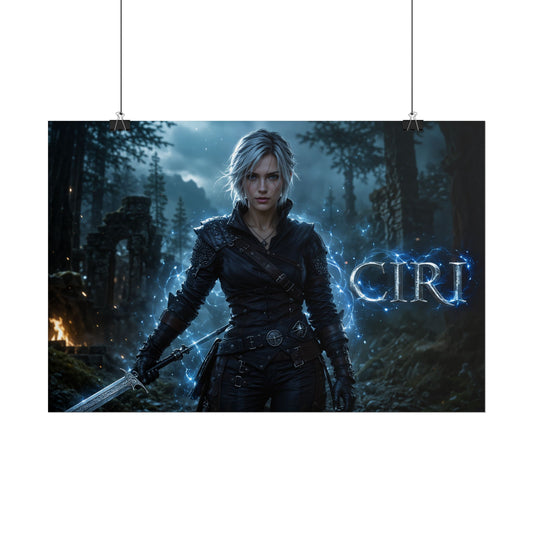Fantasy Wall Art Ciri The Witcher Poster Room Decor Collector Gift Art Print