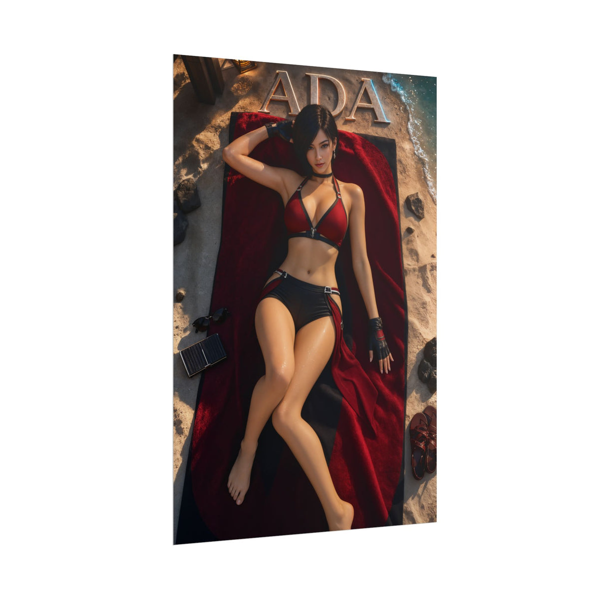 Ada Wong Resident Evil Gaming Poster Wall Art Gamer Room Decor Collectible Print