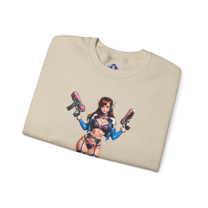 D.Va-Sweatshirt, Mech-Pilot-Rundhalsausschnitt, bequeme Gamer-Streetwear für Overwatch-Fans
