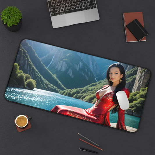 Gaming-Mauspad – Boa Hancock Schreibtischunterlage, Anime-Kämpferin, großes Schreibtischpad