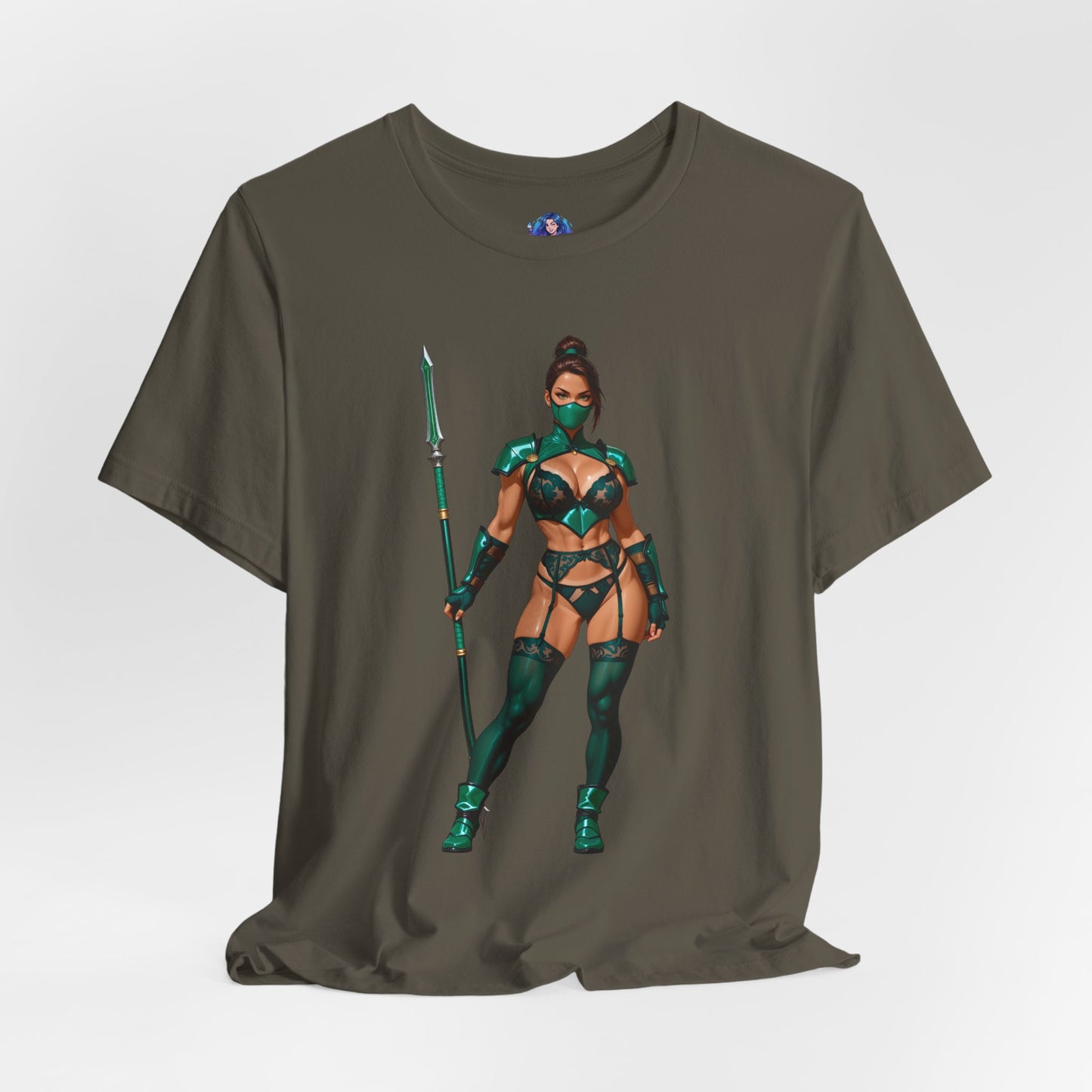 Jade T-Shirt | Mortal Kombat Grafik-T-Shirt für Gamer &amp; Anime-Fans | Krieger-Waifu-Shirt
