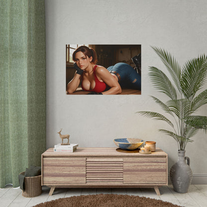 Настінне мистецтво Survivor Waifu | Аніме-постер Клер Редфілд для геймерів