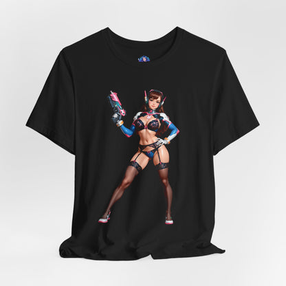 D.Va-T-Shirt | Overwatch-Gamer-Shirt für Otakus und E-Sport-Fans | Waifu-Grafik-Shirt