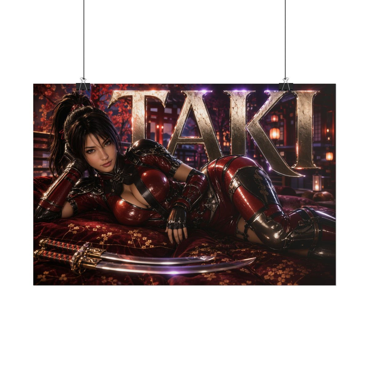 Taki Character Poster Soulcalibur Gamer Room Wall Art Collectible Decor