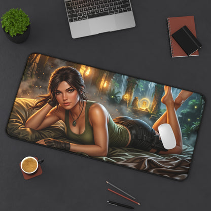 Tomb Raider Mouse Pad, Lara Croft Desk Mat, Gamer Gift XXL