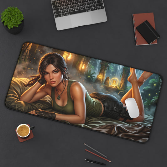 Tomb Raider Mouse Pad, Lara Croft Desk Mat, Gamer Gift XXL