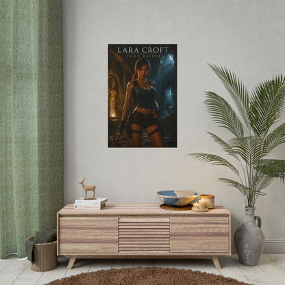 Lara Croft Poster, Tomb Raider Wall Art, Gaming Poster, Room Decor