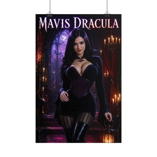 Hotel Transylvania Mavis Dracula Gothic Gamer Bedroom Decor Gaming Gothic Poster Print