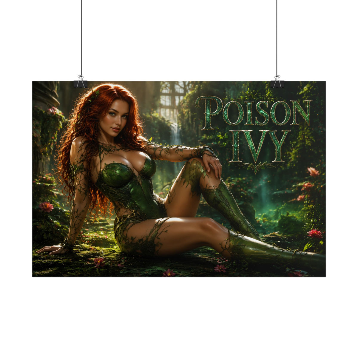 Comic Wall Art Poison Ivy Poster Heroine Room Decor Collectible Character Print