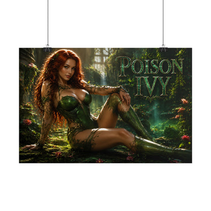 Comic Wall Art Poison Ivy Poster Heroine Room Decor Collectible Character Print