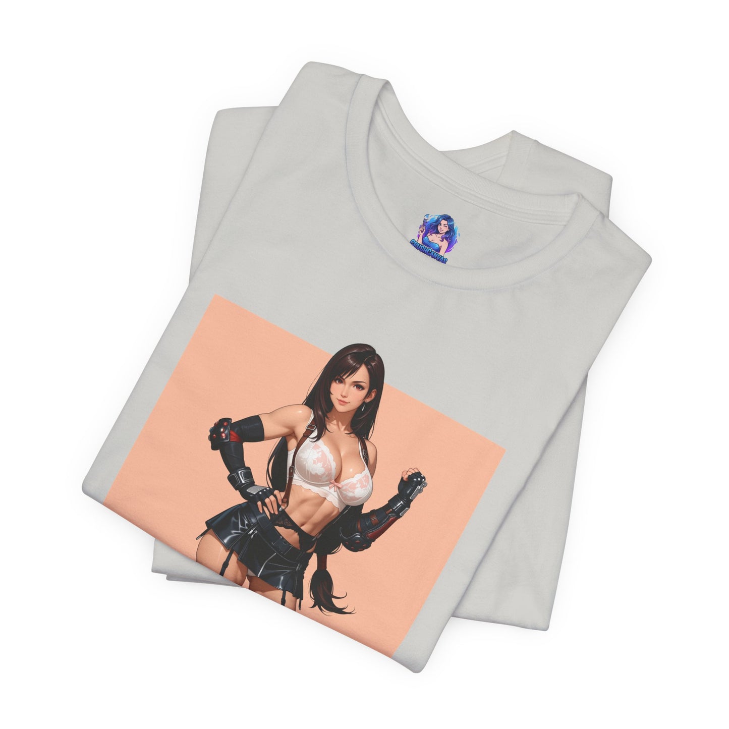 Tifa Lockhart T-Shirt | Final Fantasy VII T-Shirt für Gamer und Otaku-Fans | Starkes Waifu-Shirt