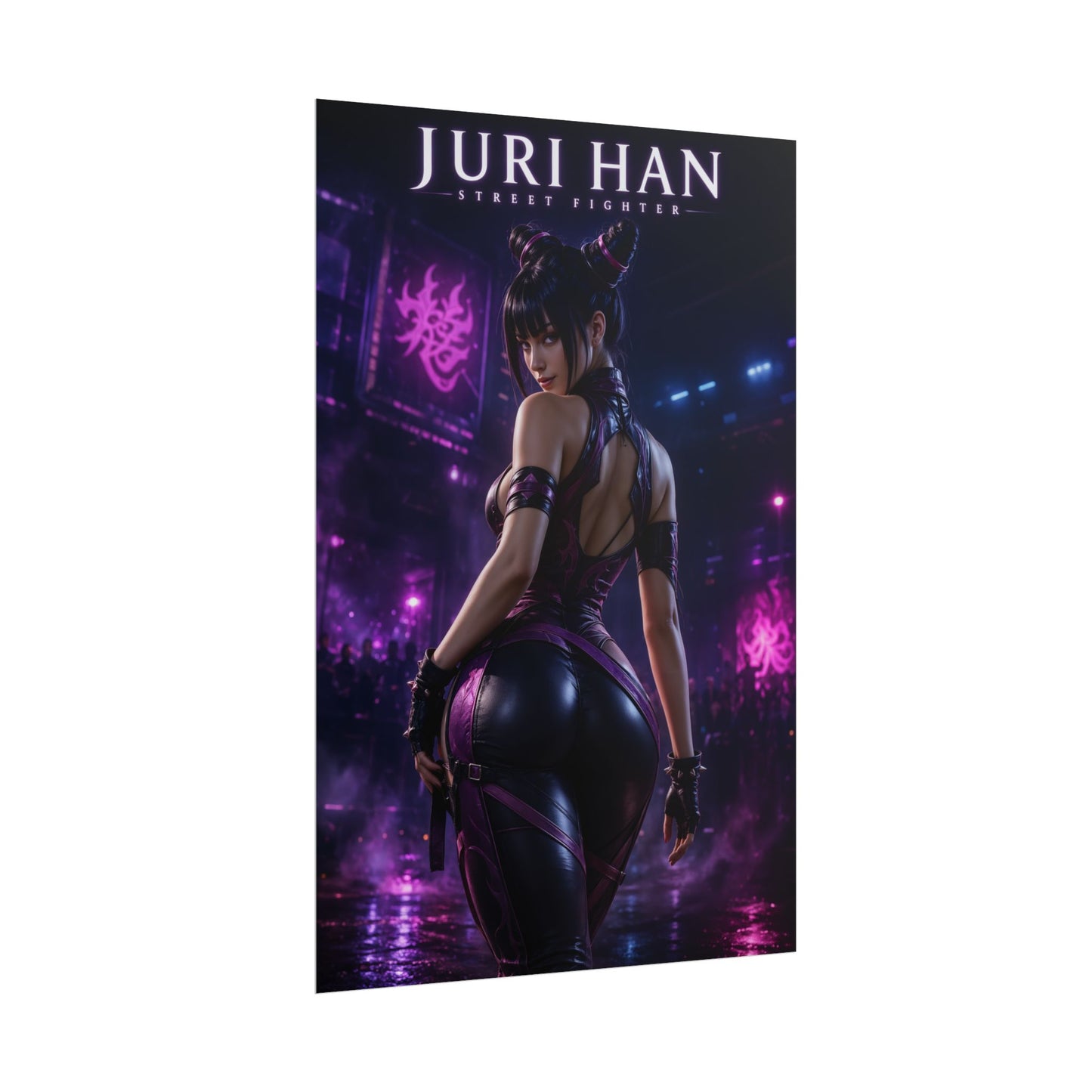 Juri Han Poster, Street Fighter Wall Art, Gaming Print, Pin Up Decor