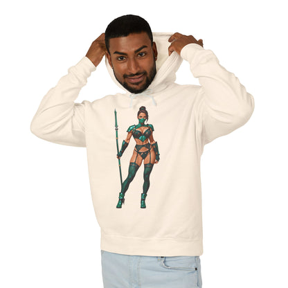 Jadefarbener Hoodie | MK11-Kämpfer-Hoodie | Anime-Kriegerinnen-Pullover