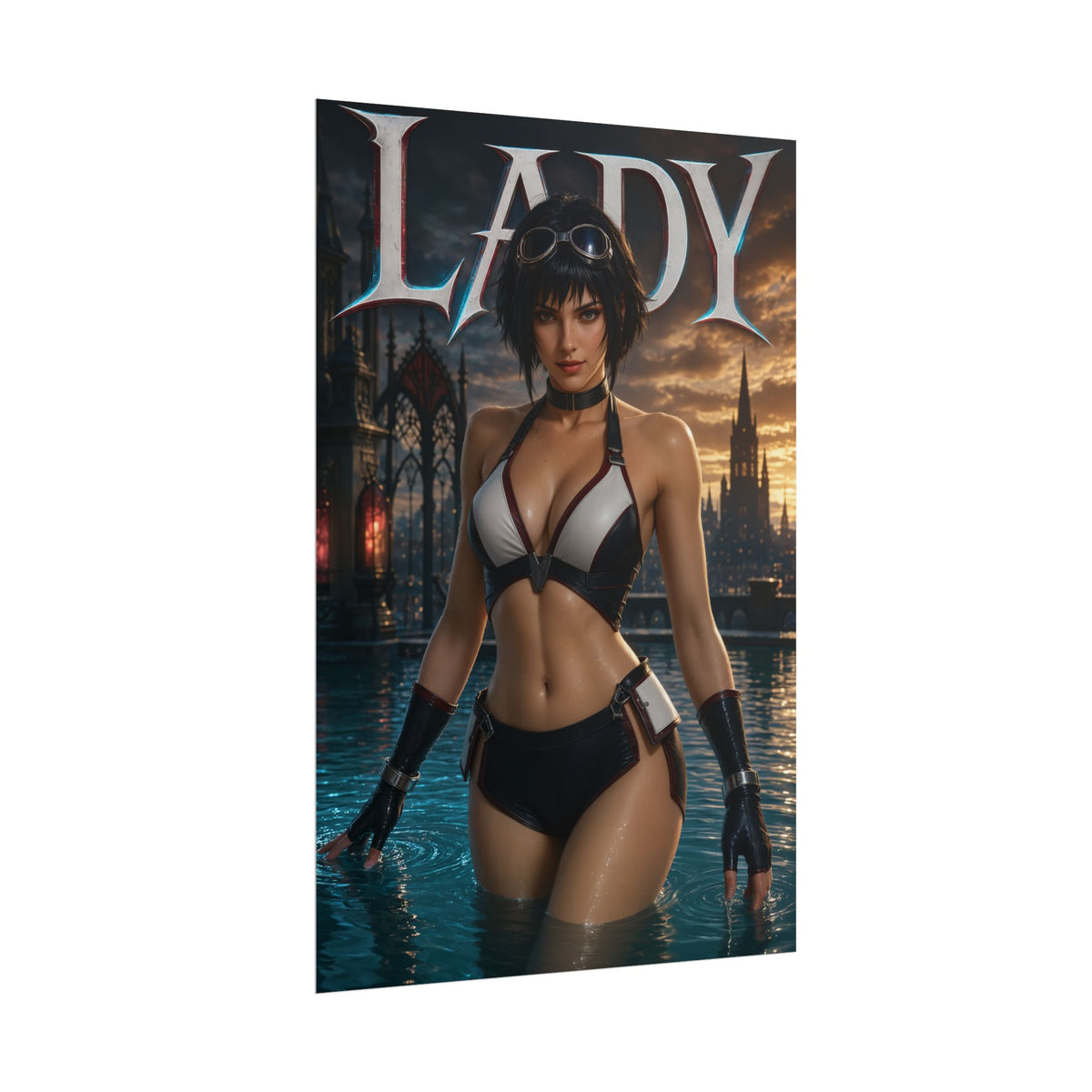Lady Character Poster Devil May Cry Gamer Gift Gaming Setup Wall Decor Print