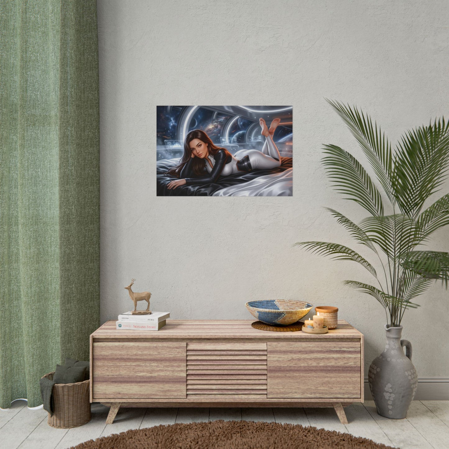 Miranda Lawson Poster, Mass Effect Wall Art, Sci Fi Print Decor
