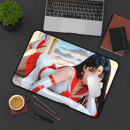 Килимок для столу Sailor Mars, килимок для миші Sailor Moon, декор для ігрового столу з аніме-героїнею