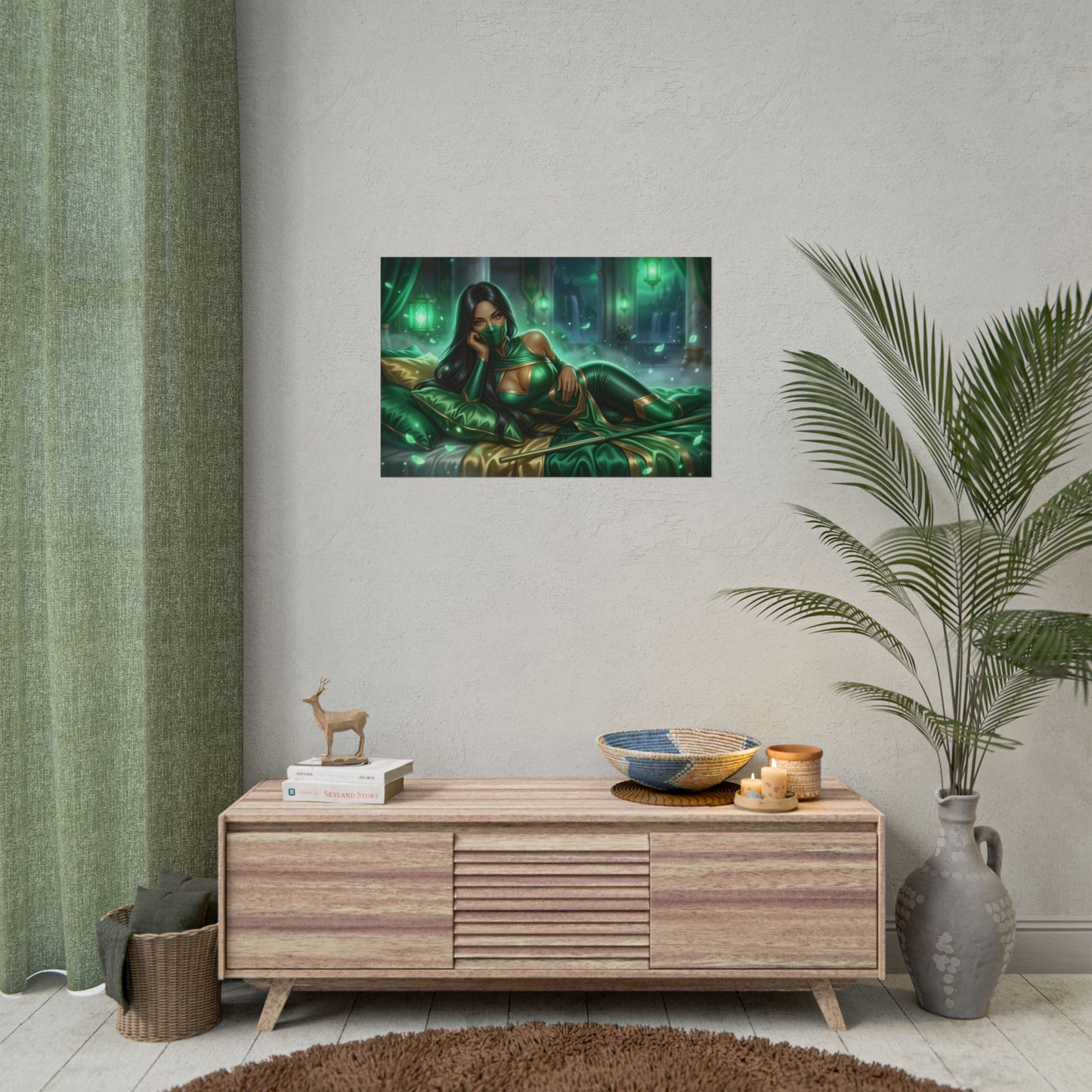 Jade Mortal Kombat Poster, Gaming Poster, Ninja Wall Art Decor