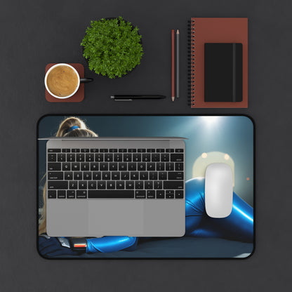 Килимок для столу Samus Aran, килимок для миші Sci-Fi Bounty Hunter, футуристичний ігровий стіл