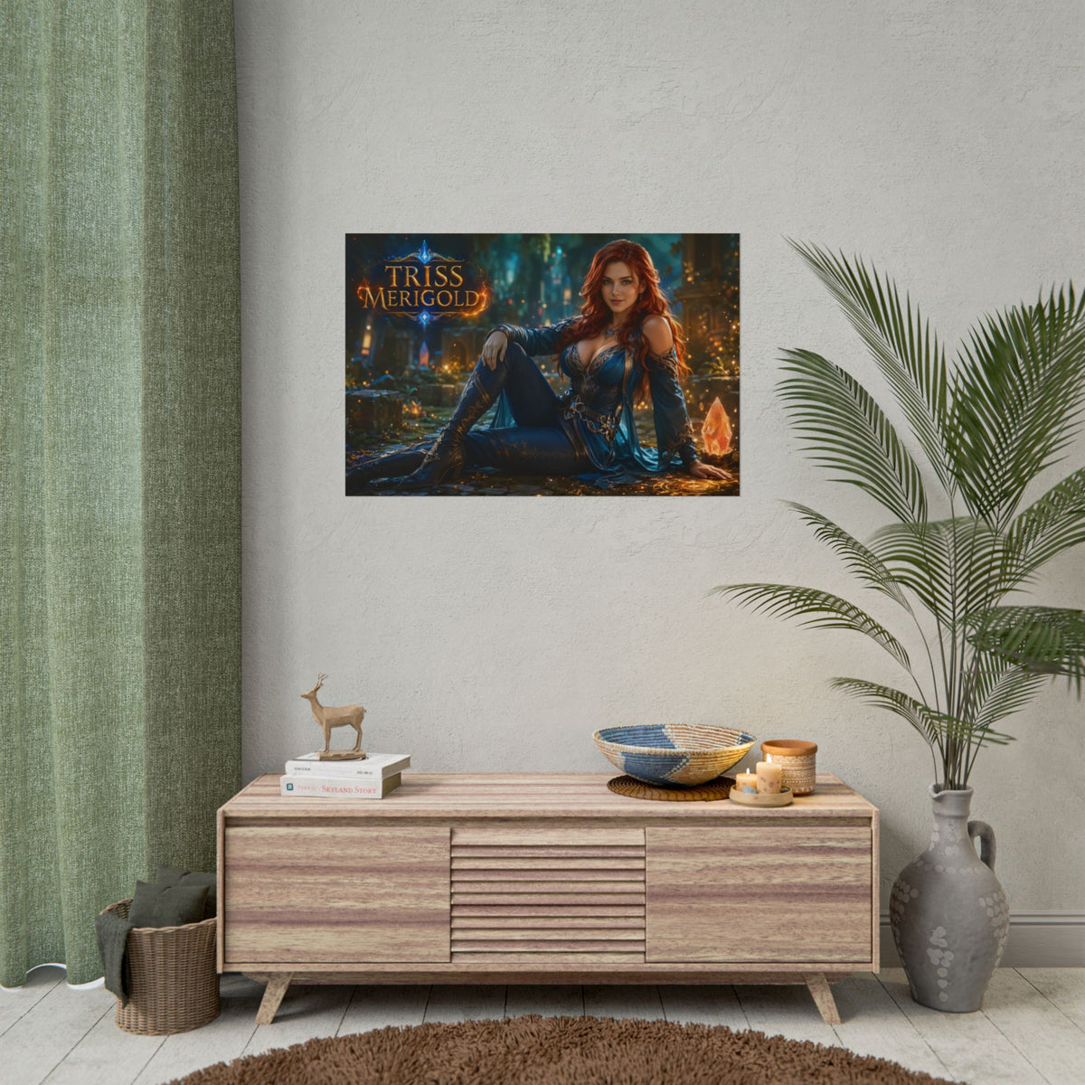 Triss Merigold The Witcher Wall Art Poster Fantasy Bedroom Decor Character Print