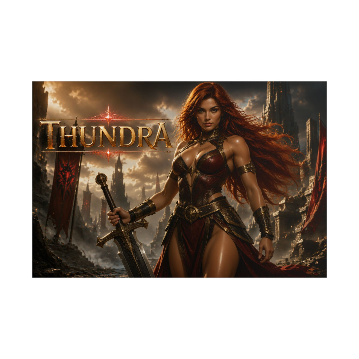 Thundra Comic Poster Character Wall Art Collector Room Decor Art Print