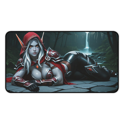 Килимок для столу Sylvanas, килимок для миші Fantasy Archer Heroine, налаштування готичного ігрового столу