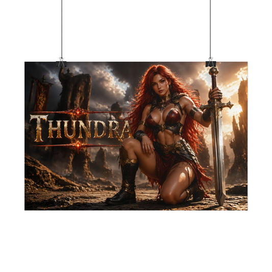 Thundra Character Poster Comic Style Wall Decor Bedroom Collector Gift