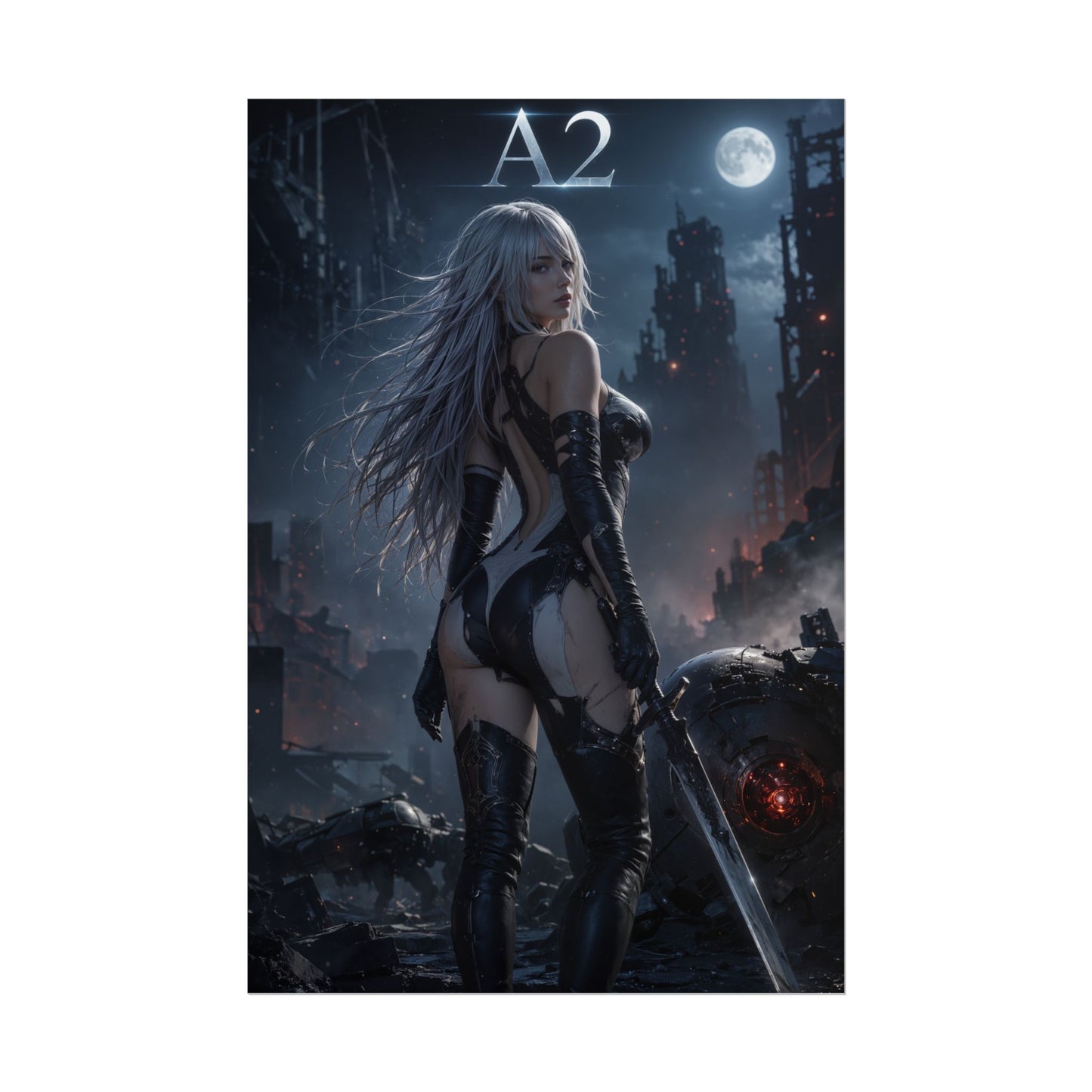 YoRHa A2 NieR Automata Game Poster Collectible Wall Art Print