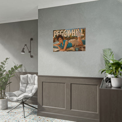 Cartoon Wall Art Peggy Hill King of the Hill Poster Room Decor Character Print