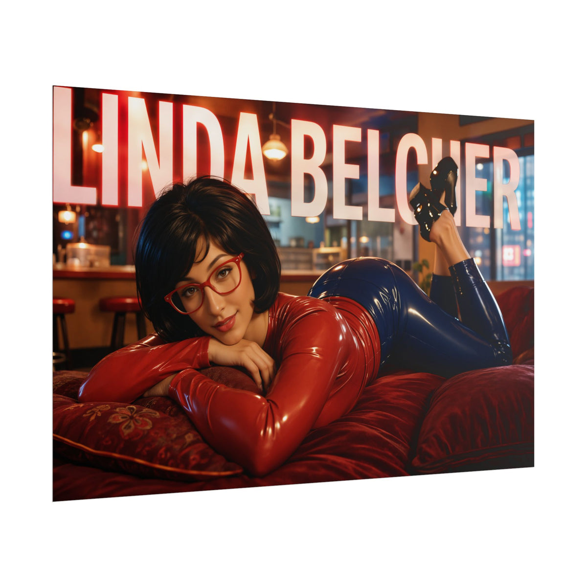 Room Decor Linda Belcher Bobs Burgers Poster Cartoon Wall Art Collectible Print