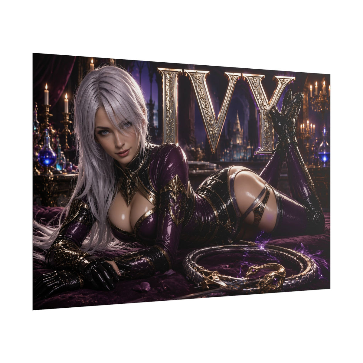 Ivy Valentine Character Poster Soulcalibur Gamer Room Wall Art Collectible Decor