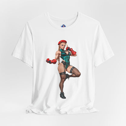 Cammy White T-Shirt | Street Fighter T-Shirt für Gamer &amp; Anime-Fans | Waifu-Grafik-Shirt