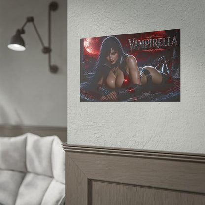 Vampirella Character Poster Comic Style Wall Decor Bedroom Collector Gift