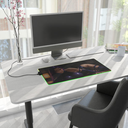 Килимок для столу Psylocke – світлодіодний RGB-підсвітка, ігровий комплект із зображенням дівчини з аніме Вайфу