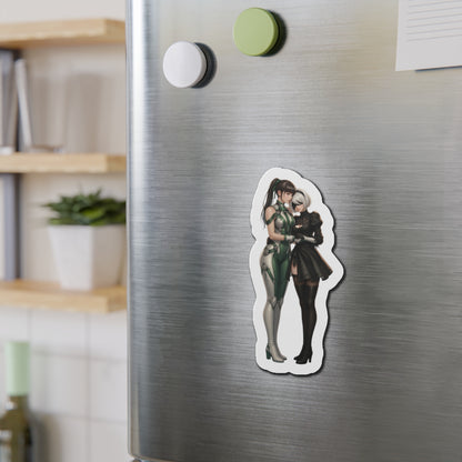 Eve &amp; 2B Magnet – Stellar Blade x Nier Automata Kühlschrankmagnet, Anime-Duo-Dekoration