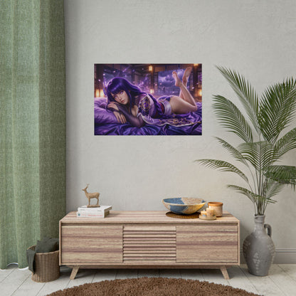 Raiden Shogun Poster, Genshin Impact Wall Art, Anime Print Decor