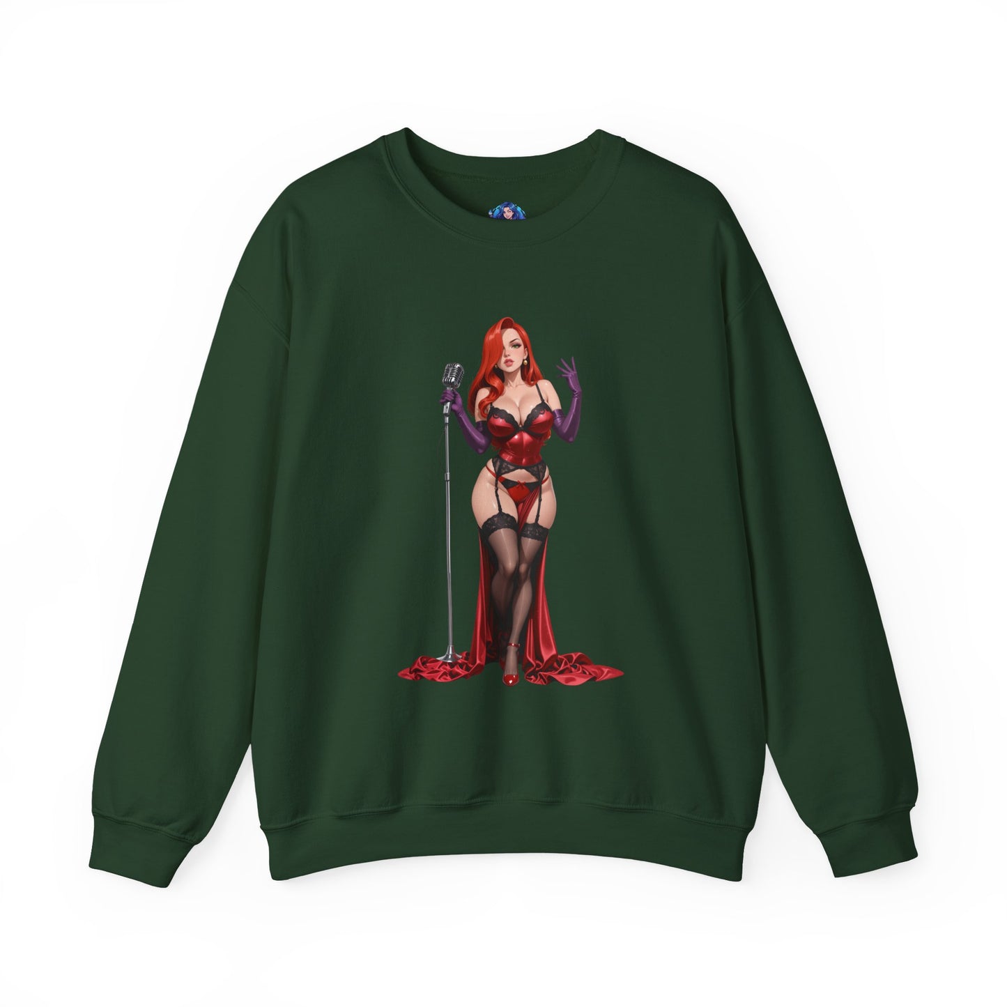 Jessica Rabbit Sweatshirt, klassischer Cartoon-Rundhalsausschnitt, gemütliche Retro-Streetwear für Fans