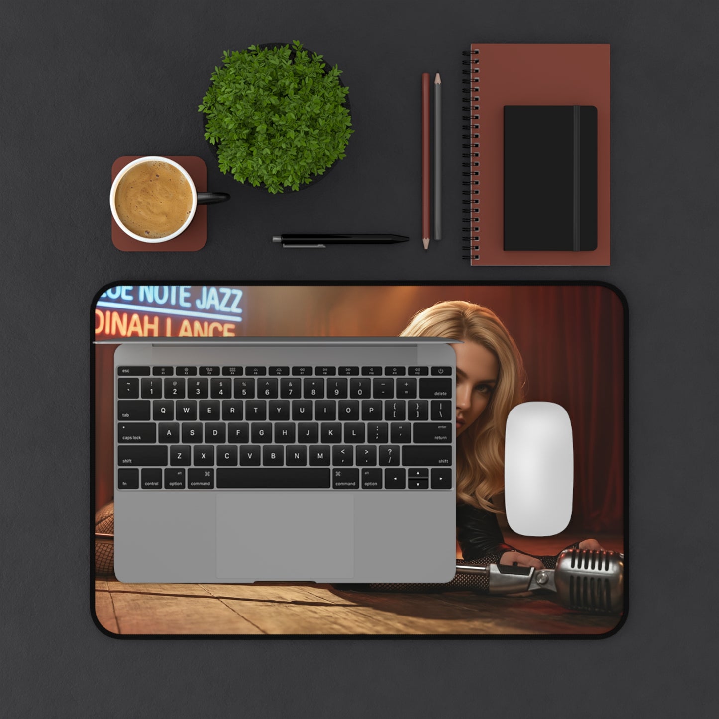 Black Canary Gaming Mouse Pad, Superhero Desk Mat, Comic Heroine Gaming Setup — premium gaming desk mat with bold Black Canary artwork, smooth glide surface