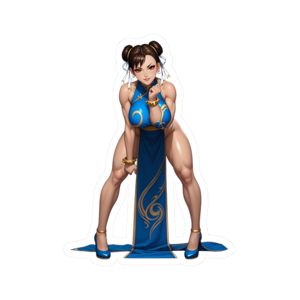 Наклейка Чун-Лі – вінілова наклейка Street Fighter для ноутбуків, журналів та декору інтер'єру