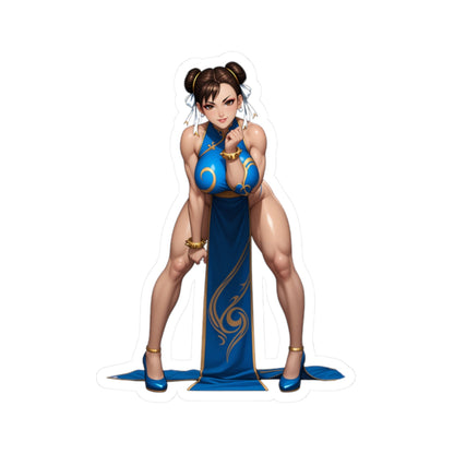Наклейка Чун-Лі – вінілова наклейка Street Fighter для ноутбуків, журналів та декору інтер'єру