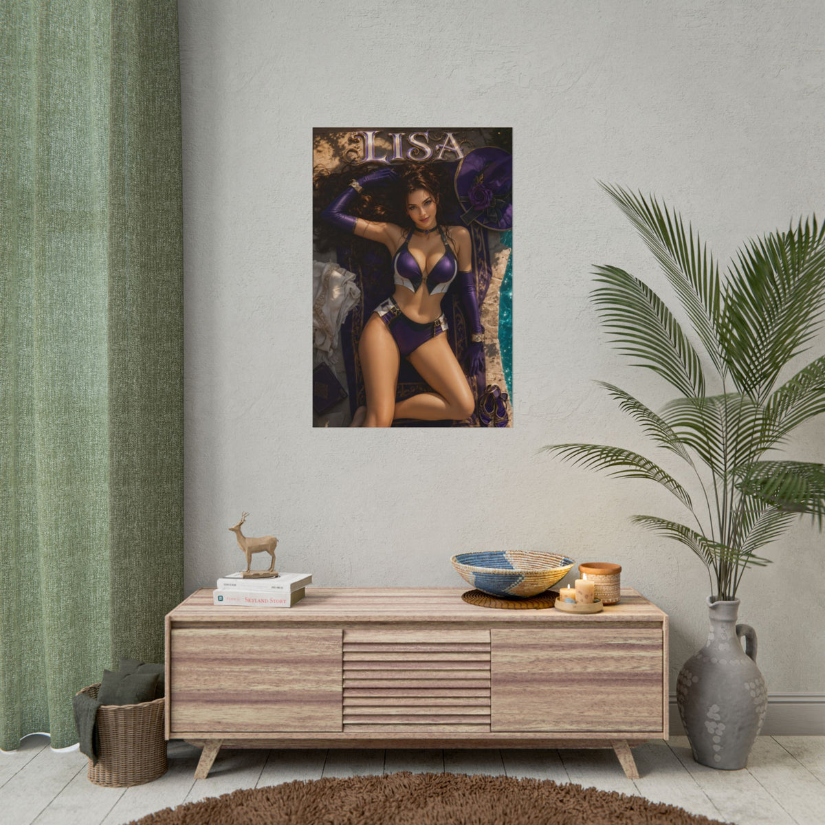 Anime Wall Art Lisa Genshin Impact Poster Otaku Room Decor Collector Gift Print