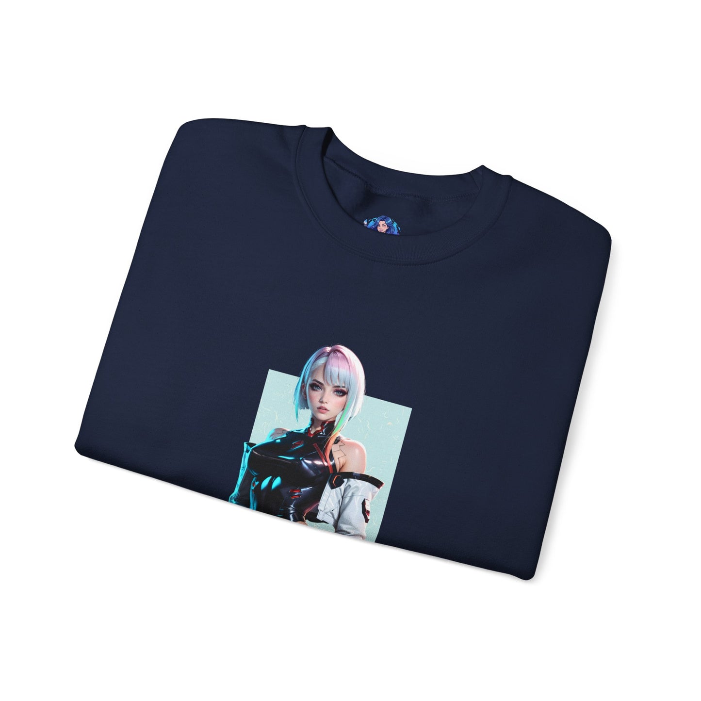 Lucy Edgerunners Sweatshirt, Cyberpunk-Rundhalsausschnitt, futuristische Gaming-Bekleidung für Fans