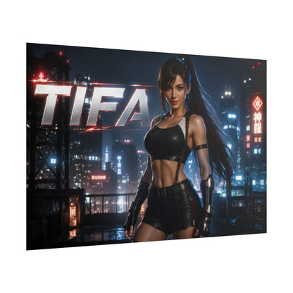 Tifa Lockhart Character Poster Gaming Setup Wall Decor Collector Print