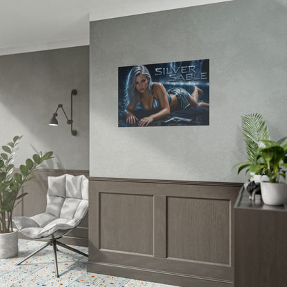 Silver Sable Heroine Wall Art Comic Poster Bedroom Office Decor Collectible
