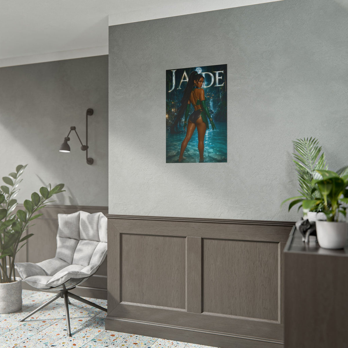 Jade Mortal Kombat Poster PC Gaming Wall Decor Bedroom Art Collector Gift