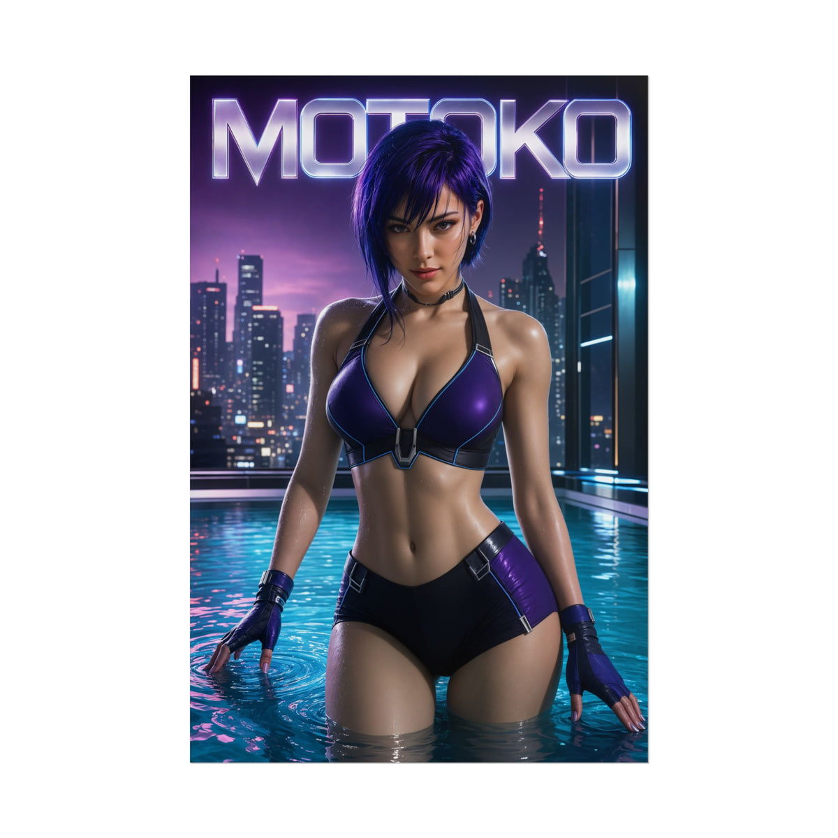 Motoko Kusanagi Ghost in the Shell Poster Wall Art Character Room Decor Collecti