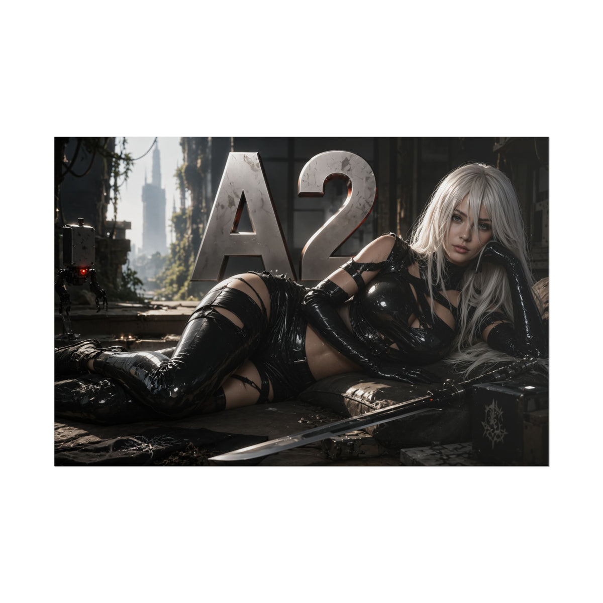 A2 NieR Wall Art Poster Gaming Decor Collectible Gamer Gift Collectible Print