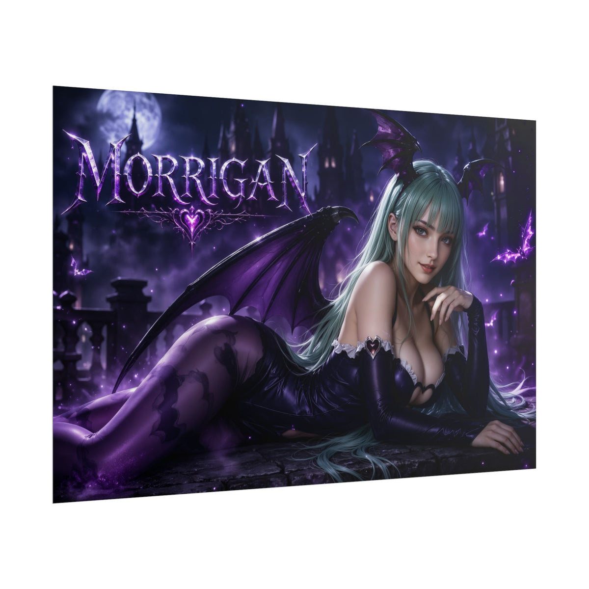 Morrigan Aensland Darkstalkers Poster Wall Art Character Room Decor Collectible