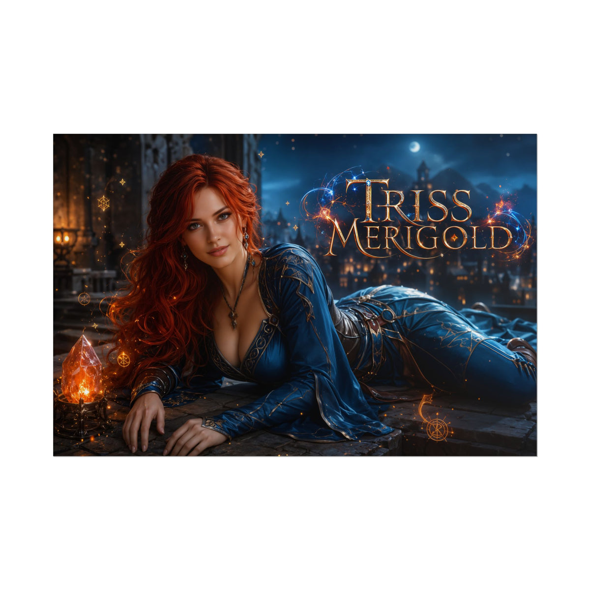 Triss Merigold The Witcher Wall Art Poster Fantasy Bedroom Decor Character Print